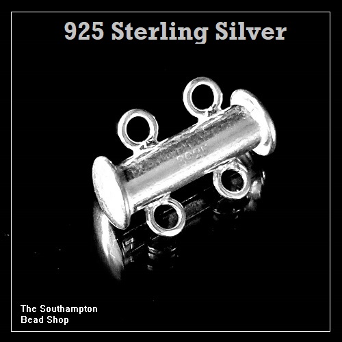 925 Silver 2Loop Slide Clasp